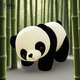 
Ai Shangxiong giant panda doll plush toy flower rag doll doll pillow Chengdu panda souvenir birthday gift for women