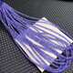 Xiangman Sleeve Natural Tanzanite Stone Plate Beads Clavicle Chain Necklace Size 3-4mm Support Re-examination Fashion Goddess Style Natural Tanzanite Stone Plate Beads Clavicle Chain Necklace Ruler
