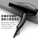 Kangfu hair dryer household high-power hair dryer constant temperature hair dryer barber shop strong wind fast drying hot and cold wind blower KF-8813 1800W black
