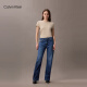 Calvin KleinJeans【凉感】25春夏新款女士美式复古ck宽松微喇牛仔裤47AB724 UN2-牛仔蓝 28