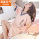 浅伊琳睡裙女2025新款夏季短袖棉韩版甜美可爱公主睡衣家居服 d-6624 M  建议体重80-100斤