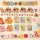 Xubeile Mini Small Schoolbag Set Lehrbuch Mini Schreibwarenbuch Kinder Mädchen Spielzeug und Geräte Simuliertes Geburtstagsgeschenk