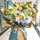 Lingxiang Flower Express champagne rose lily bouquet for girlfriend and wife's birthday gift nationwide citywide delivery 19 champagne rose lily mixed bouquet