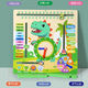 Shantoulin Village Montessori Kalender Uhr Unterricht AIDS Kinderwetter Kognition Board Datum Erkennungstabelle und Zeitpuzzlespielzeug 3 bis 6 Jahre altes Kalender Clock Board Englisch Board