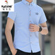 Woodpecker (Tucano) weißes Hemd Herren Sommer Trendy Marke kurzärmeliges einfaches Festkörper-Hemd Junggeschäft hübsches, vielseitiger Schüler formelles Verschleiß Royal Blue 829 XL 120-133jin [Jin ist gleich 0,5 kg]