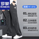 Lomon sommer drucking tiansi jeans für Männer lose lockere lässige hope für Männer für Männer trendige Marke Ice Seide Dünne Hosen für Männer 1048 Blau Sommer dünn XL 130-150Jin [Jin gleich 0,5 kg]