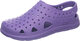 Totes Kids Everywear Splash and Play Crocs Paisley Purple - Breathable Back 7-8 Little Kid