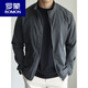 Romon Frühling und Sommer Leicht atmungsaktiv, schnell trocknendem Sonnenschutz und atmungsaktives Standkragen Pendeln Casual Thin Jacket Jacket Herren Trend Space Grey (hohe Qualität) L (130-150 Jin [Jin ist 0,5 kg])