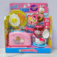 Kinderhause Spiel spielen Küchenspielzeug Mädchen und Babys Kochen Simulation Küche Utensilien Küchen Toaster Ofen Kühlschrank Mini Toaster + Mini -Ofen yy17081 + r