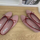S.Sofea Red French Bow Flat Sole chaussures simples pour les chaussures de ballet à semelle douce d'été pour femmes J683-11 Suede plate Sole est plus petite en taille rouge 39