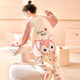 Lexi Beiyi Pajamas para mujeres Spring y Autumn Cotton Cartoon Linte Ropa de ropa para el hogar Wear afuera 673b 170 m 150-158cm 80-95Jin [Jin equivale a 0.5 kg]