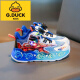 G.Duckkids kleine gelbe Ente Nezha Jungen Sportschuhe Mesh 2025 Sommer Dünne Rotary Schnalle Light Children's Sports Twist Schuhe 878 Blau Ultraman Glow 27 Inner Länge 16,5 cm