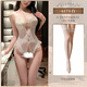 Feimu Feimu romantische Liebe Spitzen-Schritte und nackte Hüften Freier Overall Set Zy6173 Sexy und reines Weiß [Romantischer Vertrag] + weiße Strümpfe One Size (Empfohlen 80-120 Jin [Jin gleich 0,5 kg]))