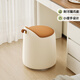 
Hangxuan Shijia master bedroom girls' makeup stool bedroom dressing table stool rotating makeup chair Italian minimalist round stool light luxury high-end feeling orange + beige white rotating style-no wheels