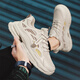 
Changxiang Huili men's shoes in summer new mesh breathable casual shoes soft sole running non-slip heightened sports trend dad shoes men F683 beige 42