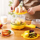 Smart electric frying pan, omelette pan, household egg-making and dumpling artifact, steamed egg cooker, multi-functional cooking pot, non-stick electric pancake pan, breakfast machine, double layer, limited time special offer, non-stick inner pot, can fry eggs/steamed eggs/pancakes, multi-functional