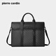 Pierre Cardin Briefcase Men's Laptop Bag Large Capacity Business Travel Commuting Birthday Gift Practical High-end Light Luxury Calm Style Can Hold 14-inch Computer Horizontal Style