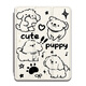 Wanfusheng line puppy suitable for BBK S2 simple cat S3 flower S5Pro11.6-inch protective case X2 cartoon S6/S7/S8/Prow tutoring machine A7 Xueersi XPAD learning Z12529 simple puppy book-style single shell BBK tutoring machine S8