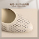 
ZHR top layer cowhide women's shoes commuting leather shoes for women shallow mouth thick heels single shoes workplace work shoes S689 noble black 37