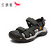 Libellule rouge sandales extérieures masculines 2025 Été étouffement doux élastique chaussures de plage à semelle épaisse respirante whl25420 gris noir 43