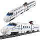 LEGO Electric Subway Harmony Tren de pasajeros de alta velocidad ensamblados Bloques de construcción Motor de vapor Tren verde Toy Juguete hacia adelante Motocicleta 12003