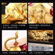 Alloy car ornaments, zodiac sign, ox car interior decorations, creative car perfume seats to ensure safe entry and exit - Funiu gold