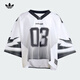 Adidas clover Frauenkleidung 2025 Neue echte Komfort Flip Flop Sport Kurzarm Uniform Kurzes T-Shirt JX9216 XS