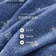 Rothülle Blumenkleid 2025 Sommer Neue Frauenkleidung vor Schulter Puff Ärmel Taille V-Ausschnitt Denim Japanischer Puppenrock Denim Blue Flower 677 XL