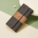 CNOLES Kouyi Little Bee Retro Old Flower Wallet Women's Long Style Women's Wallet Clutch Coin Wallet Coffee with Yellow Brown