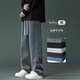 Woodpecker Jeans Men's Summer New Fashion Brand Loose Straight Pants for Boys All-match Wide Legs Casual Pants LK826 Dark Gray XL