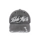 13DE MARZO Unisex Washed Destroyed Baseball Cap Mode Retro Cowboyhut Schwarz Einheitsgröße