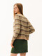 Teenie Weenie Bear Spring Modetendy Strick -Strickjacke Jacquard Pullover Frauenkleidung Grün XS (155)