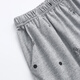 Fenten Pyjamas mit Brustpolstern für Frauen Sommer reines Baumwollshorts Shorts Thin Girl's Home Clothing Anzug Blume grau m