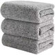Bamboo charcoal rag dishwashing cloth special thickened bamboo fiber non-stick oil household kitchen water-absorbing dishwashing cloth 3 pack 30*30 bamboo charcoal rag with lock edge