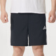 阿迪达斯 （adidas）短裤男 25夏季运动裤快干篮球训练舒适透气休闲裤冰丝裤五分裤男 黑色/速干/经典三条纹 M 175