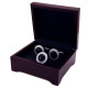 
ShiJUN (SHIJUN) retro men's brooch deep blue dark blue artificial starry sky stone collar pin suit suit pin brooch silver collar button XZ33 starry sky stone brooch cufflink set