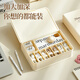 Xiaoshou mobile phone data cable storage box charger wire power supply cable sorting package home desktop storage capacity artifact Mint blue standard: including 10 cable belts, 10 pieces