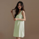 浪莎2025新款带胸垫睡裙女纯欲风可外穿家居服无袖防凸点夏天背心睡衣 黑色背心裙11980 XL （适合120-140斤）