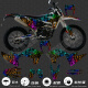 Litian es adecuado para Hengshi 250 300 S1 S5 Z300 Two-rush Off-Road Motocross Decal Sticker Impresión Personalización 723
