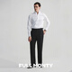 Full Monty High-Stack Pure Coton Free Freeing One Piece Collier White Business Formal Men's Shirt's Shirt Long Sleeve New Style White 10041 40