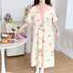 
Short-sleeved pregnant women pajamas dress for summer for childbirth with chest pad loose large size prenatal check-up clothes for pregnancy wear home clothes ISY-16819# short-sleeved skirt with chest pad L size (recommended weight 90-120 Jin [Jin equals 0.5 kg])