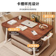 Small craftsman folding bed small table dormitory student study writing computer table bay window lazy desk walnut plane 70