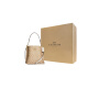 Coach (Coach) 618 Coach Mollie Classic Metal Logo Ikonischer Käfig Künstlicher Leder -Bucket -Bag Handheld Basic -Paket (Bag + Dust Bag)