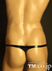 2022 New Men's Thong Low Waist Sexy Leather Briefs Raw Panties Factory Direct Sale Black L