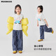 
moonkids girls plaid wide-leg pants 2025 new children's summer thin casual trousers medium-sized children's summer mosquito-proof pants 15270 blue plaid + 15266 blue plaid 120 cm