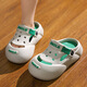 G.DUCK little yellow duck summer new children's hole shoes for boys non-slip thick-soled children wearing Baotou beach baby sandwich Khaki 34
