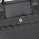 Jiandeng große Kapazität Portable Aktentasche Geschäftstasche verdickte Kleidung-resistente wasserdichte Tasche Leinwand zum Drucken von Logo Reißverschluss Leinwand Tasche 826 Schwarz Länge 38 cm * Breite 6 cm * Höhe 30 cm
