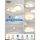 Wrigley Wohnzimmerleuchten Einfacher, moderner, atmosphärischer, superheller Hauptlicht-Kieselsteine Augenschutz Lampe Deckenlampe Ganzes Hauslampe Paket 1W Vollspektrum RA9758cm/Drei-Farben-Segmentierung/Segmentierung/