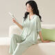Kaizitu Modal women's pajamas and home clothes set comfortable short-sleeved trousers for wear outside 12108 [soft modal, breathable and comfortable] M [90-100Jin [Jin equals 0.5 kg]]