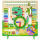 Shantoulin Village Montessori Kalender Uhr Unterricht AIDS Kinderwetter Kognition Board Datum Erkennungstabelle und Zeitpuzzlespielzeug 3 bis 6 Jahre altes Kalender Clock Board Englisch Board